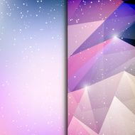 Abstract geometric polygonal shiny background N10