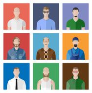 People Icons In Flat style N3