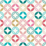seamless circle diamonds textured background