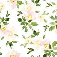 Watercolor flower pattern N170