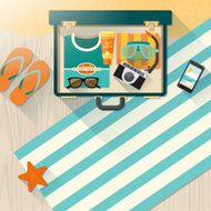 Summer time vacations on the beach