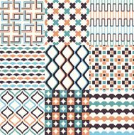 seamless colorful geometric pattern N4