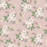 Seamless Vintage Flower Pattern N40