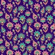 Seamless floral vector pattern in turkish style N4
