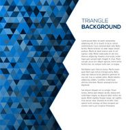 Geometric blue background with tirangles