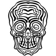 Halloween and day of the Dead scull