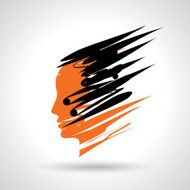 abstract face vector