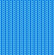 Blue knitted vector seamless pattern N3