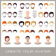 Creation of a fashion male avatars