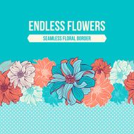Hand-drawn flowers of dahlia N15