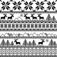 Traditional christmas knitted ornamental pattern N5