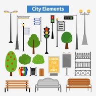 City and outdoor elements
