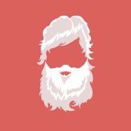 Fashion silhouette hipster style set vector illustration