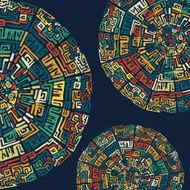 Background with ethnic elements