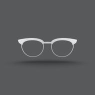 Vector of transparent glasses icon N2