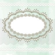 Vintage lace frame N7