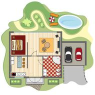 Floor plan of house