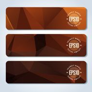 Abstract vector header banners N153