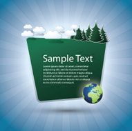 Green Eco Speech Bubble N3
