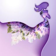 Beautiful young woman with flowers N3