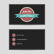 editable vector business card template N8