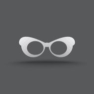 Vector of transparent glasses icon N3