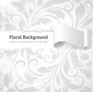 Floral Retro Background for Vintage Design N1135