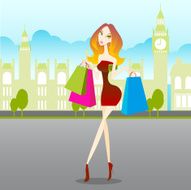 Shopping girl N114