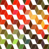 Hipster geometric background made of cubes