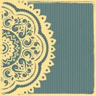 Beautiful Vintage Indian Ornament Template