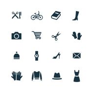 set of accessories icons N6