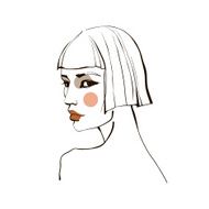 Girl with short hair