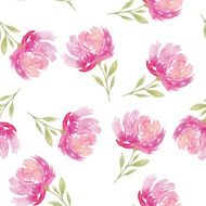 Seamless pattern watercolor flowers N42