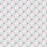 Traditional Japanese Embroidery Ornament Romby Sashiko Vector pattern N2