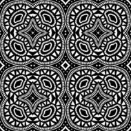 Vector Seamless Monochrome Abstract Pattern N27