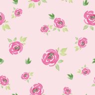 Seamless pattern watercolor flowers N43