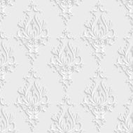 3d Floral Damask Seamless Pattern N2