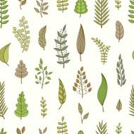 Seamless pattern with leaves N54