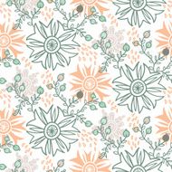 Cute floral seamless pattern background N37