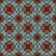 Seamless circle vintage flower pattern N43