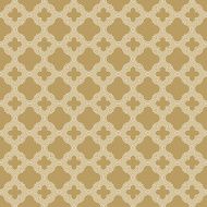 golden quatrefoil outline pattern