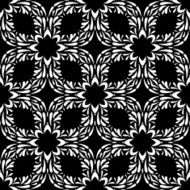 Seamless circle vintage flower pattern N47