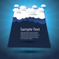 Blue Eco Speech Bubble