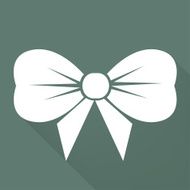 Gift Christmas bow web icon N6