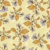 Vintage floral pattern Vector illustration