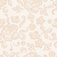 Vintage lace background ornamental flowers Vector texture N16