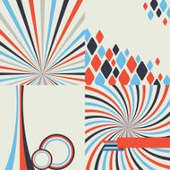 Seamless abstract retro pattern Stylish geometric background N14
