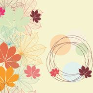 Seamless background with autumn leaves