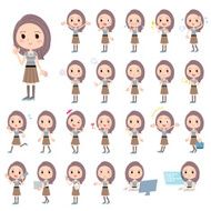 Long hair border T Shirt Woman