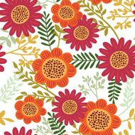 Cute floral seamless pattern background N38